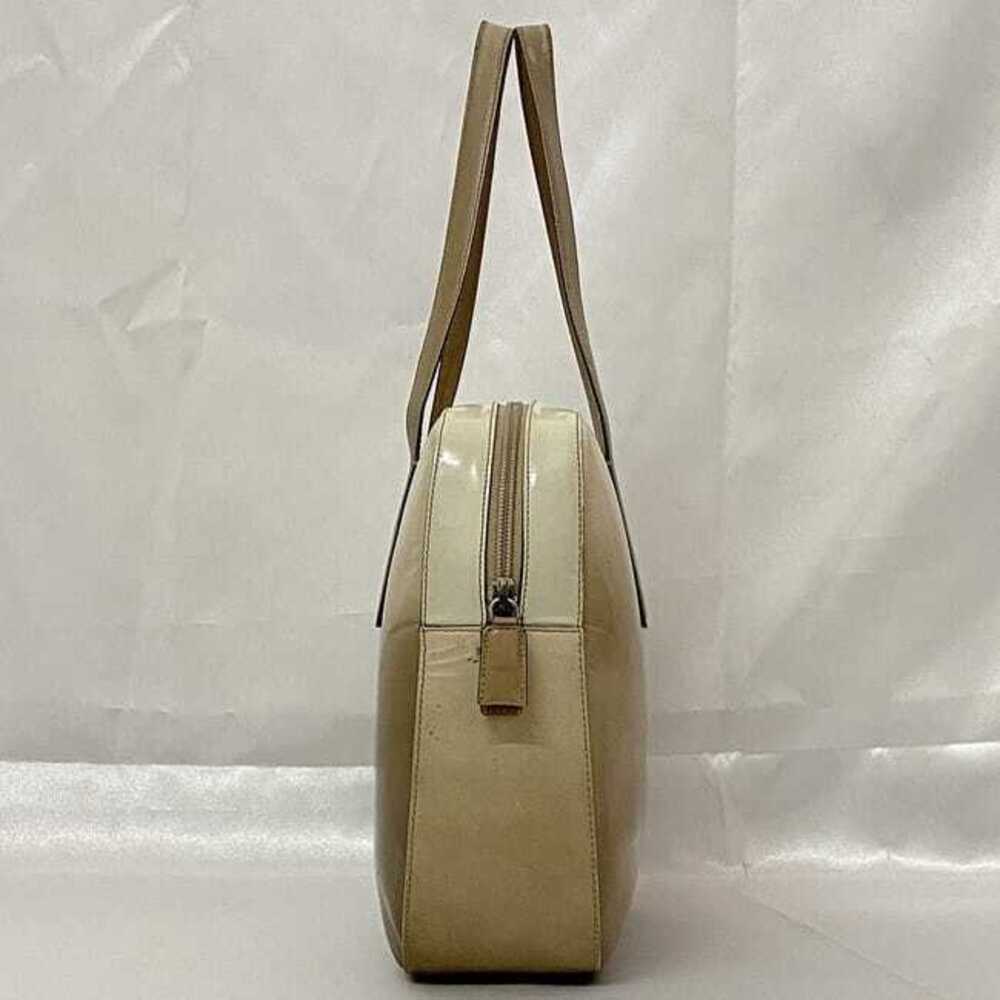 Prada Handbag Zipper Leather Boston Gradient Brown Beige Shoulder Bag